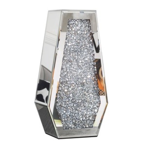 Vase de table en fer martelé craquelé transparent de luxe, support décoratif pour fleurs, pour salon, vente en gros, moderne, élégant et stylé - Product Image 2