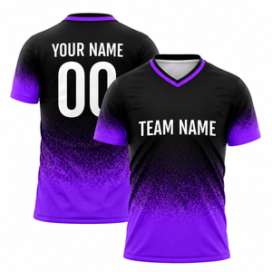 Wholesale Custom Sublimation <b>Football</b> <b>Shirt</b> V-Neck Gradient Design Team Soccer Jersey Short Quick Dry Breathable Sportswear - Product Image 2