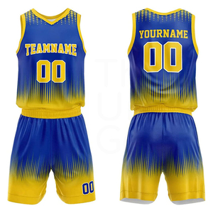 Ensemble de shorts de basket-ball personnalisables, respirant, anti-humidité, séchage rapide, uniforme unisexe pour adultes, 100% polyester - Product Image 1