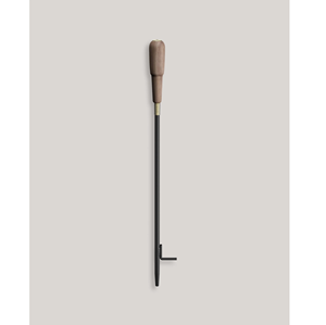 Pique-foyer nordique en fer avec crochet et poignée annulaire, revêtement noir en poudre, pour usage extérieur en jardin - Product Image 5