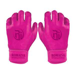 Gants de frappeur de baseball en cuir de haute qualité, personnalisables, avec fermeture auto-agrippante, respirants et durables, support de poignet professionnel - Product Image 3