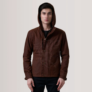 Fashionable Men <b>Canvas</b> <b>Jacket</b> Durable Fabric Comfortable Fit For Street Style And Casual Outings Winter <b>Jacket</b> - Product Image 3