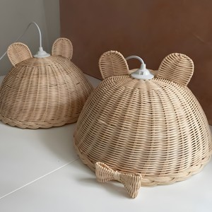Adorable lustre en rotin et couvercle de lumière pour chambres d'enfants abat-jour suspendu au prix le plus bas - Product Image 4
