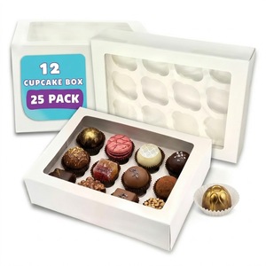Cajas para Pasteles de Cartón Rígido Ecológicas Personalizadas con Ventana, Cierre Magnético, Impresión Offset con Logotipo, Embalaje de Grado Alimenticio - Product Image 2