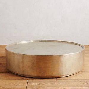 Table d'appoint en métal de forme ovale, design rond, qualité antique, taille personnalisée, en aluminium et laiton - Product Image 5