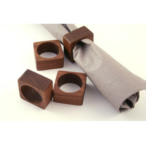 B2B Sell <b>Solid</b> <b>Wood</b> Napkin Ring Set Handmade Rustic Napkin Holder for <b>Dining</b> <b>Table</b> Wedding & Home Decor for <b>Table</b> Decor - Product Image 5