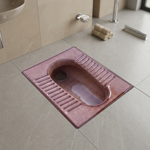 Vistaar Pink Magenta <b>Ceramic</b> Squatting <b>Pan</b> Orissa CT MD <b>Pan</b> Luxury Bathroom Indian Toilet Export Quality India - Product Image 3