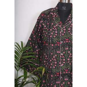 Vestido Floral Transpirable y Ecológico para Mujer, 100% Algodón, Tejido con Impresión Digital, Cuello en V, para Eventos Formales/Nocturnos, Verano/Invierno/Primavera - Product Image 4