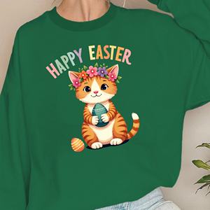 Sudaderas de mujer Cat HAPPY EASTER - Product Image 3
