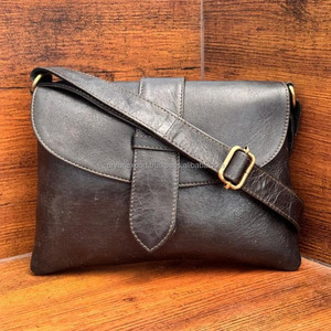 OEM กระเป๋าสะพายข้างหนังแท้สำหรับผู้หญิง, กระเป๋าสะพายหนังวัวแท้สั่งทำได้กระเป๋าถือแฟชั่นผู้หญิงสีดำ - Product Image 3