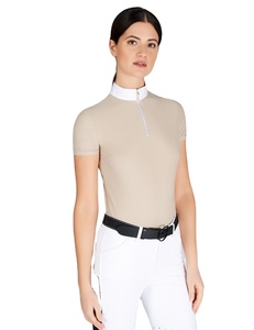 เสื้อเบสเลเยอร์สำหรับขี่ม้าผู้ชาย ขายส่ง เสื้อแข่งขันกีฬาขี่ม้า เสื้อแข่งขันกีฬาขี่ม้าแขนสั้น เสื้อผ้าผู้หญิง - Product Image 1