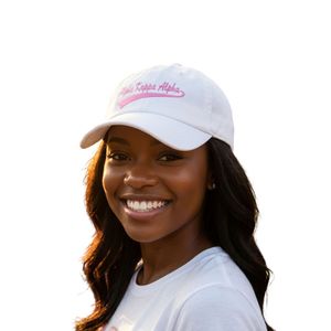 Gorra Trucker AKA Crest 1908 Rosa Ajustable, Gorra de Béisbol Bordada con el Logo de la Hermandad Griega, Estilo Malla, para Mujer - Product Image 3