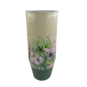 Ensemble de 4 pots de fleurs ronds au design classique, best-seller, en émail, extra grands, pour la décoration de la maison et du jardin, personnalisables - Product Image 1