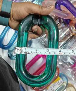 home decoration The Customization <b>resin</b> Chain links very big size and <b>clear</b> colors multi colors <b>resin</b> big links available - Product Image 5