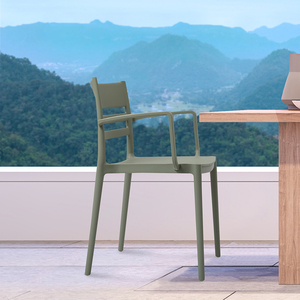 <span class=keywords><strong>Fauteuil</strong></span> en plastique léger résistant aux intempéries, design peu encombrant - Product Image 1