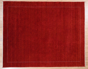 พรมเบอร์กันดี กาเบห์ ทอมือจากขนแกะนิวซีแลนด์ สไตล์โมเดิร์น มินิมอล สำหรับห้องนั่งเล่นและห้องนอน - Product Image 2