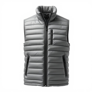 Chaleco Acolchado Color Block al por Mayor, Chaqueta sin Mangas Personalizada para Hombre y Mujer, con Botones a Presión, Acolchado, con Logotipo, Directo de Fábrica - Product Image 3