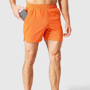 Shorts de course pour hommes personnalisés, couleur unie, séchage rapide, 3 pouces, pour la gym et l'entraînement, taille élastique, poches, style décontracté - Product Image 4