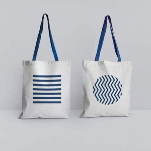 Eco Friendly Printed Cotton Tote Bags Reusable Shopping Gift Bags Sustainable Packaging Event Fashion Store Carry Bags Wholesale - Product Image 1