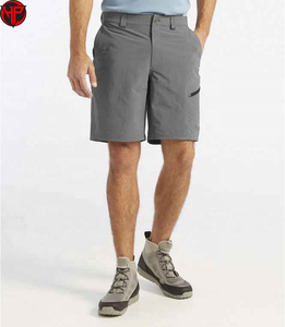 Shorts de golf personnalisables pour hommes, séchage rapide, poches arrière zippées, 88% polyester 12% élasthanne, respirants, décontractés, taille mi-haute, logo brodé - Product Image 1