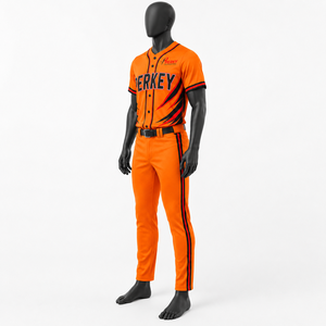Vêtements de sport professionnels pour équipes, dotés d'un matériau léger et respirant, pour les entraînements de club, uniformes de baseball et les matchs de compétition. - Product Image 3
