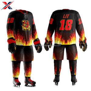 Ensemble d'équipement de hockey professionnel pour hommes adultes 2025 – Équipement d'entraînement le plus vendu, 100 % polyester, couleurs personnalisables, haute qualité, séchage rapide - Product Image 1