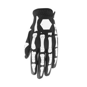 Gants de golf à imprimé squelette avec construction respirante et flexible, paume à adhérence souple, accessoires de golf légers et performants (paire) - Product Image 1