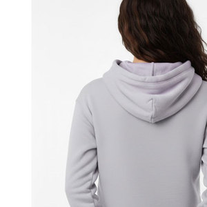 Sudadera corta gris para mujer con estampado de rosa y mano, estilo casual para otoño, 100% algodón, tejido con logo frontal. - Product Image 4