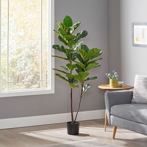 Albero Artificiale di Ficus Lyrata da 59 Pollici - Product Image 1