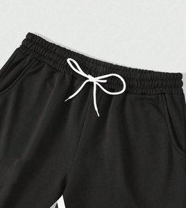 Chándal personalizado con gráficos de diamantes de imitación, chándal 100% algodón con estampado DTG, sudadera con capucha y pantalones deportivos con diamantes de imitación para ropa informal unisex. - Product Image 6