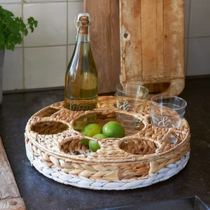 Handmade Rattan <b>Tray</b> For Kitchen Counter Organization And Elegant Dining <b>Table</b> Serving Display - Product Image 1