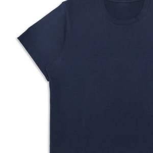 Camiseta Azul Marino Lisa para Hombre, al por Mayor, Personalizada, de Manga Corta, Cuello Redondo, Informal, Básica, Suave, Transpirable, Ligera, para Uso Diario, OEM - Product Image 3