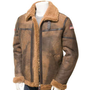 Chaqueta de Cuero Clásica para Hombre, Estilo Motero, de Piel de Oveja, Resistente al Viento y Transpirable, Chaqueta de Invierno a la Moda - Product Image 4