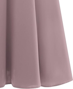 อาบายะห์แบบเรียบง่าย ยาวคลุมเข่า คอสูง แขนยาว สีพื้น ผ้าซาติน ดีไซน์ผูกโบว์ สำหรับผู้หญิง - Product Image 6