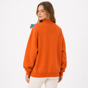 Sudadera con Cuello Alto OKLAHOMA, Sudadera con Letras y Mapa Aplicados, Sudadera con Cuello Alto Personalizada, Sudadera Oversize con Cuello Alto - Product Image 6