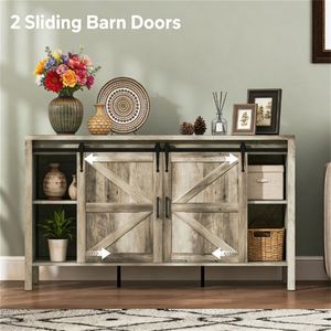 Living Room Buffet Storage Cabinet with <b>Side</b> Panel Cutlery Organizer - Product Image 2