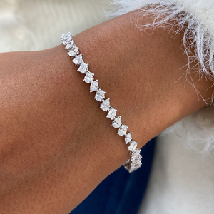 กำไลเพชรแท้เพาะเลี้ยงในห้องปฏิบัติการ ทอง 10K 14K 18K ได้รับการรับรองจาก IGI เครื่องประดับที่ได้รับการรับรองมาตรฐาน ทองคำสีเหลือง สีโรสโกลด์ สีขาว ของขวัญสุดหรู - Product Image 5