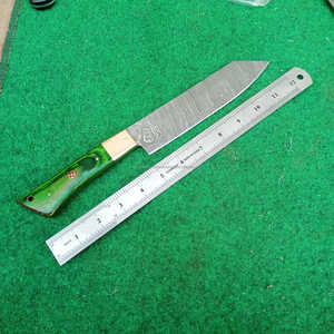 Damascus Steel 8 Inch <b>Bread</b> <b>Knife</b> Chef Cooking Japanese Kitchen <b>Knives</b> Twist Damascus Pattern Chef <b>Knife</b> Wooden Handle - Product Image 5