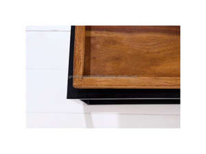 Juego de Mesas Nido Modernas de Madera con Acabado Miel Premium, Ahorro de Espacio para Sala de Estar, Mesas de Centro de Madera de Mango con Estructura de Madera 2026 - Product Image 3