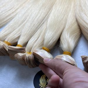 HAGA CLIC AHORA Cinta recta de hueso 613 de pelo crudo de alta calidad sedoso alineado con cutícula completa vietnamita Ins Paquete de doble dibujado - Product Image 1