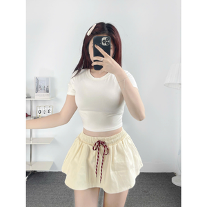 Falda de Cintura Alta para Mujer, de Alta Calidad, con Banda Elástica, Shorts Integrados, Transpirable, Ecológica, Disponible en Varios Colores - Product Image 2