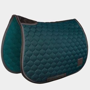 BRAND ZONE1995 Tapis de selle classique personnalisé en coton satiné avec doublure en maille, durable et confortable pour l'équitation et le saut d'obstacles - Product Image 2