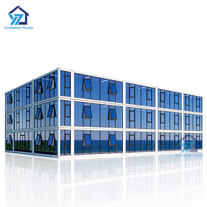 Maison modulaire moderne en conteneur, isolée et écoénergétique, avec panneaux sandwich préfabriqués, fenêtres à double vitrage, pour habitation ou bureau. - Product Image 1
