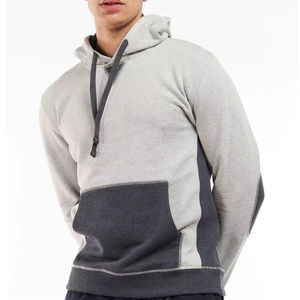 Sweat-shirt à capuche pour homme, gris marine, avec poche, coupe décontractée, en coton et polyester French Terry, pour l'automne - Product Image 2