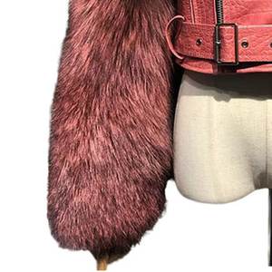 Chaquetas de Cuero Genuino para Mujer, Estilo Clásico Vintage, con Cierre, Color Rosa, con Logotipo Personalizado, Novedades RTS - Product Image 6