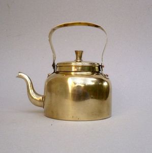 Luxury Handmade Copper Kettle Wooden Handle Elegant <b>Teapot</b> for Kitchen Dining Serving and Gift Purpose Home Hotel Restaurant Use - Product Image 1