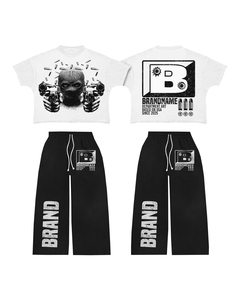 T-shirt court premium épais délavé à l'acide, coupe ample et oversize en coton, style streetwear urbain, fabricant de vêtements personnalisés - Product Image 5