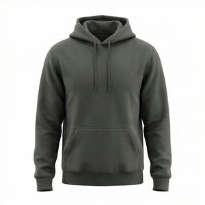 Sweat à capuche pour homme 100% coton, style basique, impression de logo, hiver, fabrication directe en usine, qualité supérieure, molleton doux et chaud - Product Image 1