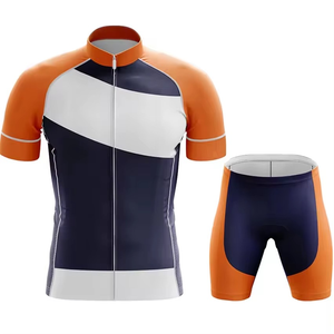 Ensemble de maillot de cyclisme personnalisé 2026 de haute qualité pour hommes avec short à bretelles respirant, dernière conception, ensembles uniformes avec logo personnalisé - Product Image 1