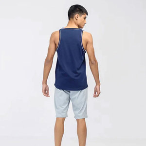 Logo Custom Plus Size Gym Fitness Sports Workout Athletic Running Training Muscle Cotton <b>Stringer</b> <b>Vest</b> Tank Top for Men - Product Image 3